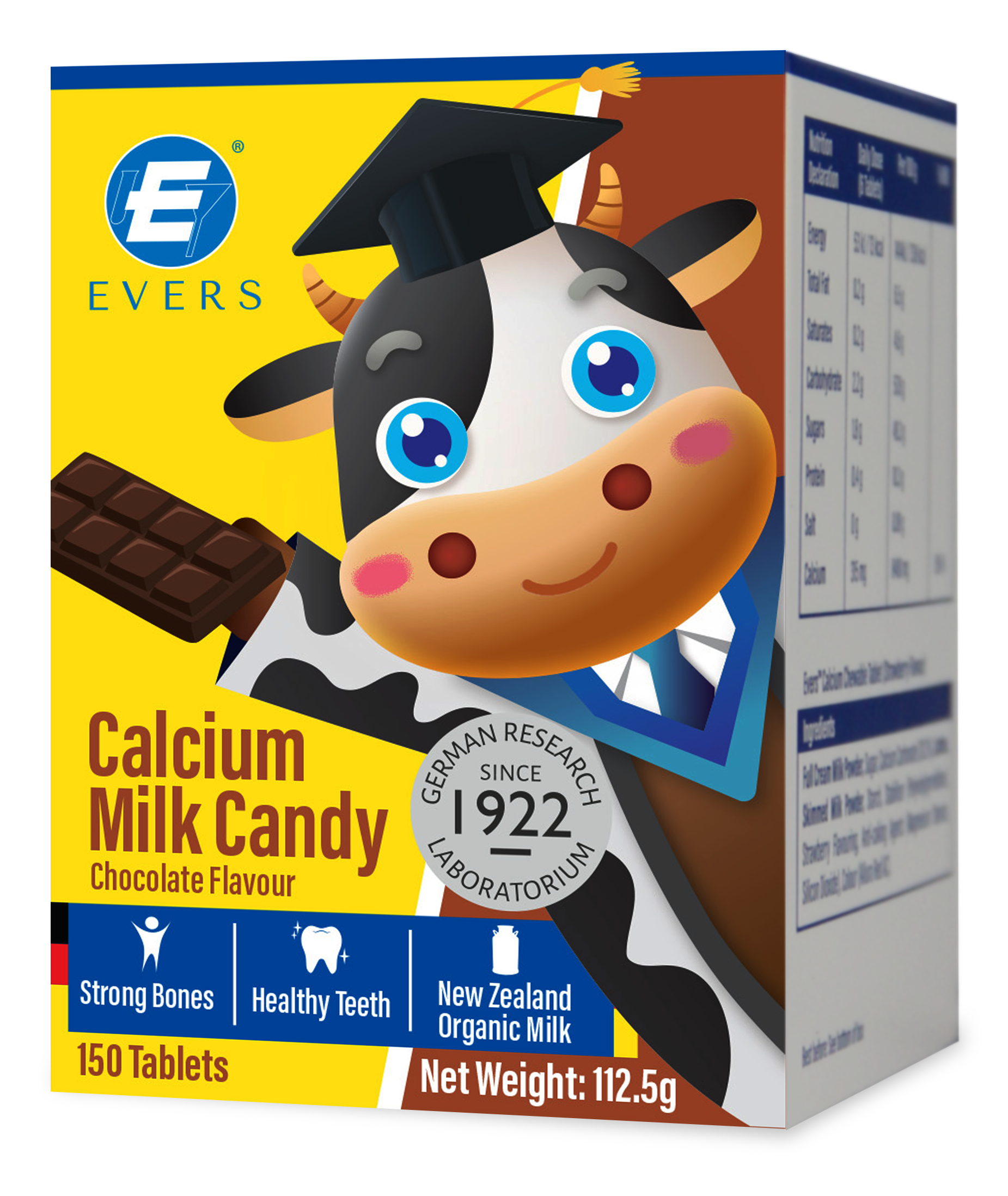 Evers®牛博士兒童鈣片-巧克力味