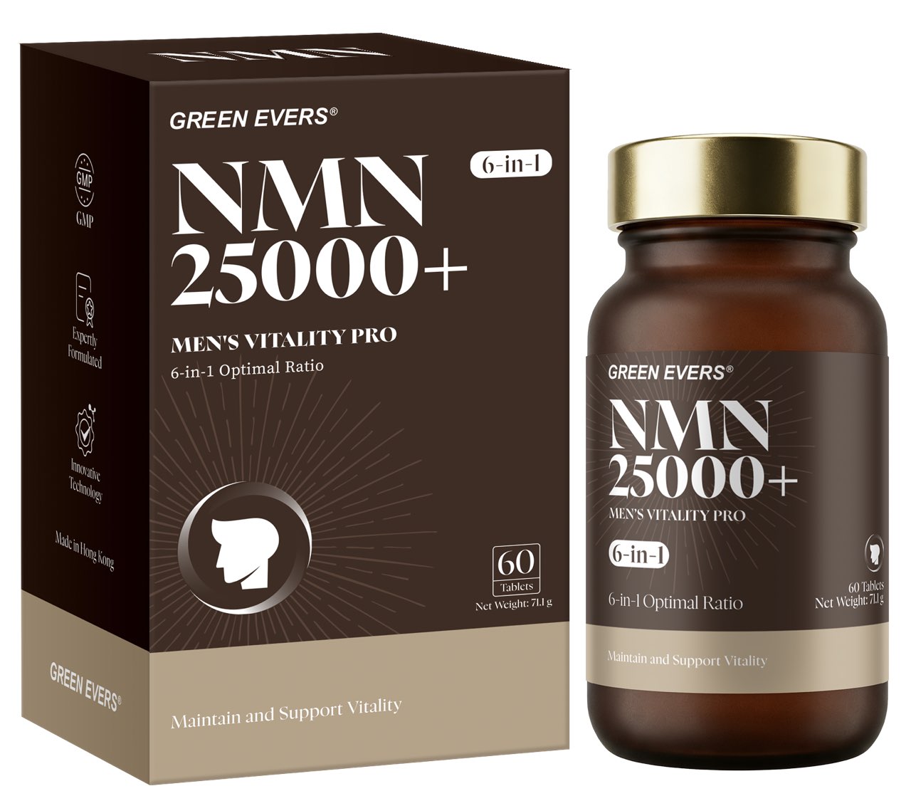 NMN 25000+ Men's Vitality Pro (60 Tablets)